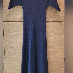 Beautiful short Sleeve Navy Dress